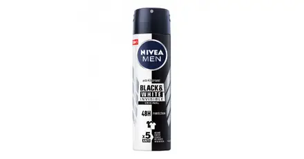 NIVEA / НИВЕА ДЕО СПРЕЙ FOR MEN INVISIBLE ON BLACK WHITE 48Ч. 150МЛ