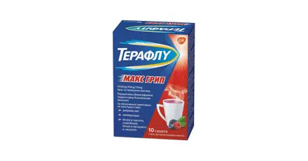 ТЕРАФЛУ МАКС ГРИП 1000 МГ 10МГ/70МГ САШЕТА Х 10