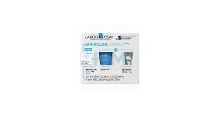 LA ROCHE-POSAY / ЛА РОШ КОМПЛЕКТ EFFACLAR DUO+M КРЕМ 40МЛ + EFFACLAR ПОЧИСТВАЩ ГЕЛ 50МЛ + ANTHELIOS OIL CORRECT 3МЛ