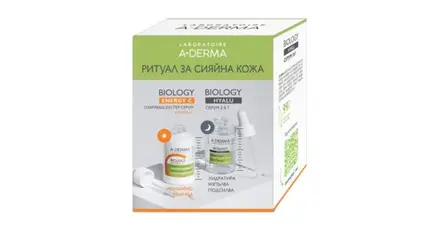 A-DERMA / А-ДЕРМА BIOLOGY HYALU СЕРУМ 3 В 1 30МЛ + БУСТЕР ENERGY C 30МЛ