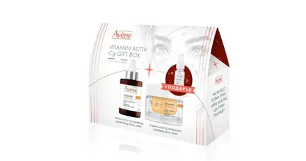 AVENE КОМПЛЕКТ VITAMIN ACTIV CG ИНТЕНЗИВЕН ОЗАРЯВАЩ КРЕМ 50МЛ + ОЗАРЯВАЩ КОРИГИРАЩ СЕРУМ 30МЛ + AVENE HYALURON ACTIV B3 СЕРУМ КОНЦЕНТРАТ ЗА ЛИЦЕ 10МЛ