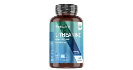 L-Теанин + черен пипер и витамин В6 x 180 капсули, WeightWorld