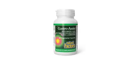 NATURAL FACTORS/ Gastro Assist® (мастикс, цинков Л-карнозин, лайка)/ 60 v капсули