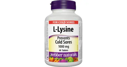 WEBBER NATURALS/ Л-Лизин 1000 mg/ 60 таблетки