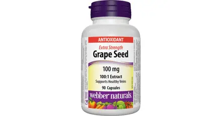 WEBBER NATURALS/ Гроздово семе Extra Strength 100 mg/ 90 капсули