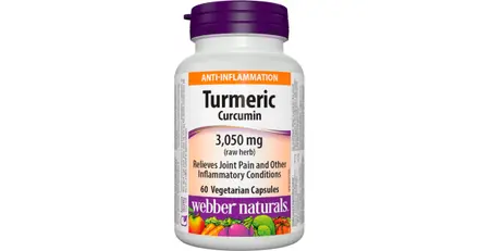 WEBBER NATURALS/ Куркума Турмерик 600 mg/ 60 V капсули