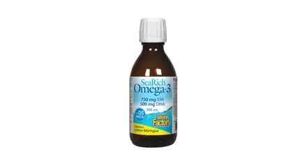 NATURAL FACTORS/ SeaRich ™/ Omega -3 4500 mg (750 mg EPA 500 mg DHA) + витамин D3 1000 IU/ 200 ml