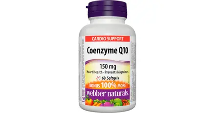 WEBBER NATURALS/ Коензим Q10 150 mg/ 60 софтгел капсули