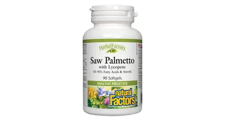 NATURAL FACTORS/ Сао Палметто + Ликопен 442 mg/ 90 софтгел капсули
