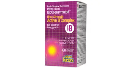 Natural Factors/ BioCoenzymated™ Актив В-Комплекс Ultra Strength x 60 капсули