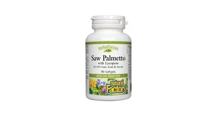 Natural Factors/Saw Palmetto with Lycopene/442 mg/90 капсули