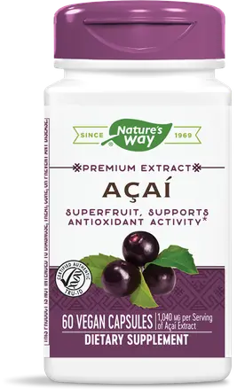 Nature’s Way Акай 520 mg х 60 вегетариански капсули