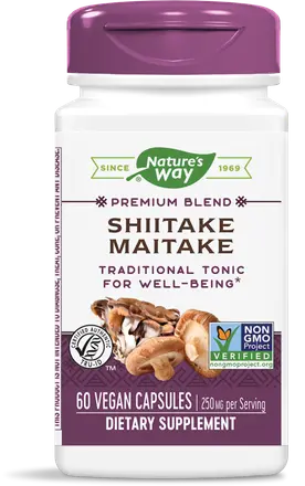 Nature’s Way Шийтаке и Майтаке 250 mg x 60 веган капсули