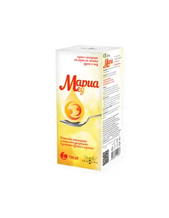Мариамед Сироп при кашлица и възпалено гърло х100 мл