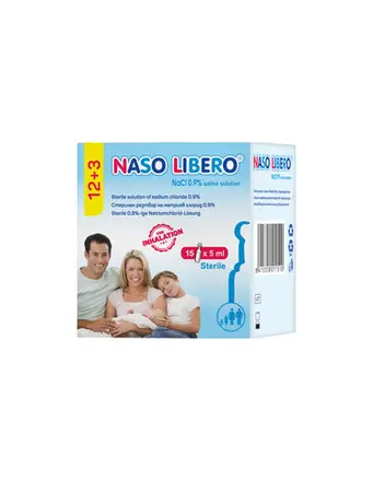 Naso Libero Физиологичен разтвор 15 монодози х5 мл