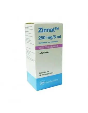 Zinnat gran. 250 mg./5 ml. 50 ml. / Зинат сусп. 250 мг./5 мл. 50 мл.