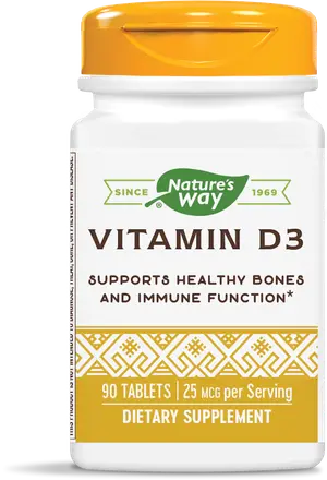 Nature’s Way Vitamin D3 Витамин D3 За силен имунитет и здрави кости 1000IU 90 таблетки