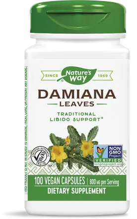 Nature’s Way Damiana Leaves/ Дамиана (лист) 400 mg х 100 капсули