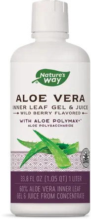 Nature’s Way Aloe Vera Inner Leaf Gel & Juice 60% Алое Вера Гел и сок (с вкус горски плодове) За храносмилане и висок имунитет 60 % 1 л
