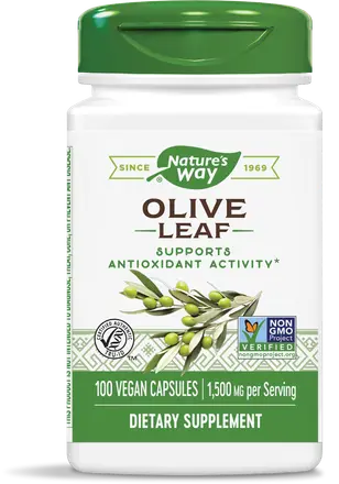 Nature’s Way Olive Leaf Лист от маслина При при високо кръвно и холестерол 500 mg 100 капсули