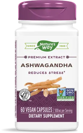 Nature’s Way Ashwagandha Ашваганда За висок имунитет при стрес и умора 500мг 60 капсули