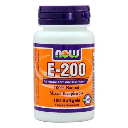 Now Foods Витамин Е За силен имунитет и полова мощ 200IU 100 дражета