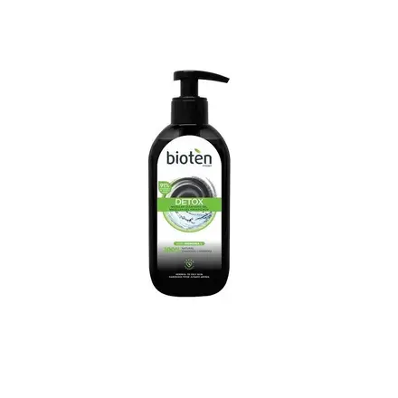 Bioten Detox Почистващ мицеларен гел обогатен с активен въглен за лице за нормална към мазна кожа 200мл