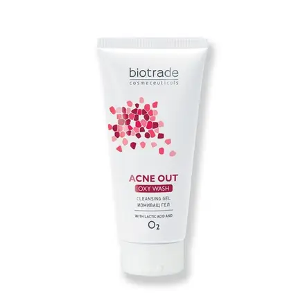 Biotrade Acne Out Oxy Wash Нежен и щадящ измивен гел за мазна и акнеична кожа, 200мл