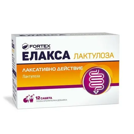 Fortex Елакса Лактулоза слабително за добра перисталтика и изхождане 12 сашета