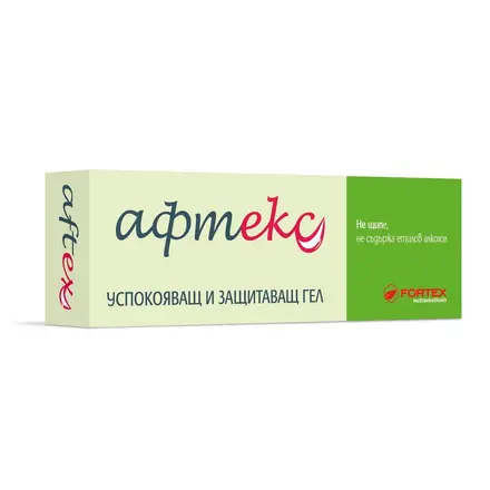 Fortex Афтекс Растителен гел при афти, ранички и язви в устата 20мл