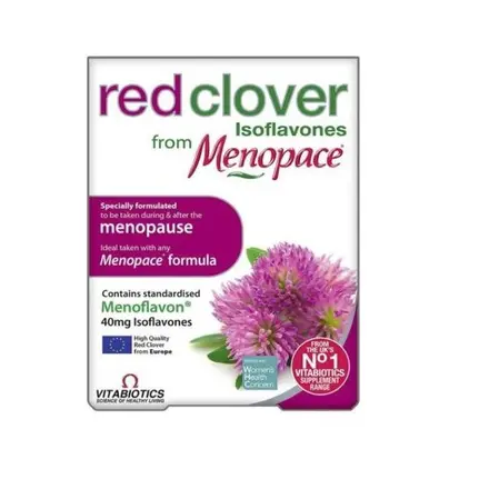 Vitabiotics Menopace Менопейс подрепа при менопауза с червена детелина 30 таблетки