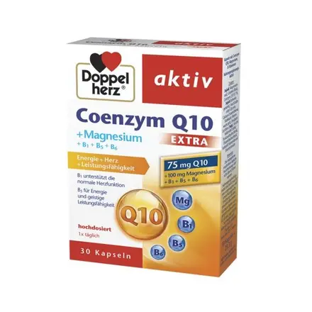 Doppelherz Актив Coenzyme Q10 + Магнезий за сърце и нервна система 30 капсули
