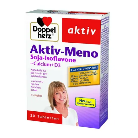 Doppelherz Актив Мено + Хиалуронова киселина в помощ на менопаузата 30 таблетки
