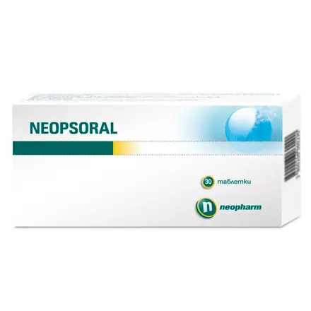 Neopharm Неопсорал при кожни проблеми псориазис екзема и дерматит 150мг 30 таблетки