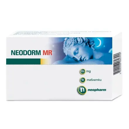 Neopharm Неодорм МР за спокоен сън при страс и безсъние 233мг 10 таблетки
