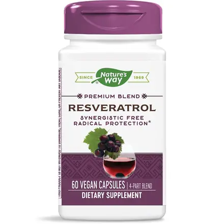 Nature’s Way Resveratrol За здраво сърце и кръвоносни съдове 60 капсули