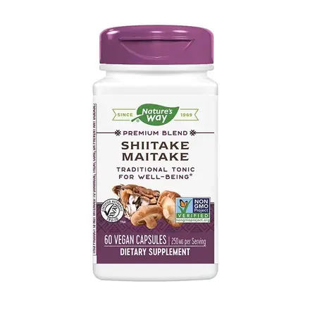 Nature’s Way Shiitake Maitake Шийтаке и Майтаке За тонус и енергия 250мг 60 капсули