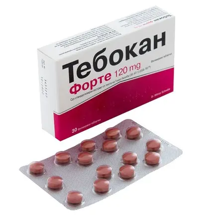 Naturprodukt Тебокан Форте за памет и оросяване на мозъка висока концентрация 120 мг 30 таблетки