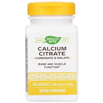 Nature’s Way Calcium Citrate Kалциев цитрат При болка в ставите и костите 250мг 100 капсули