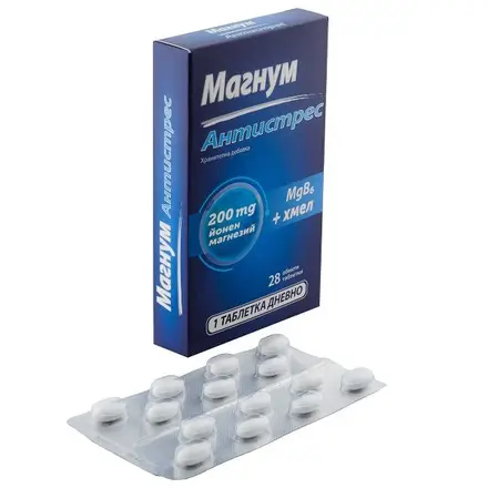 Naturprodukt Магнум Антистрес за здрава нервната система при силен стрес и умора 28 таблетки