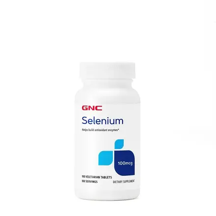 GNC Selenium 100 µg / Селен 100 мкг - Мощен антиоксидант - 100 вегетариански таблетки
