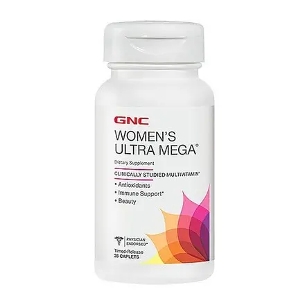 GNC Women’s Ultra Mega Мултивитамини с удължено освобождаване за жени 28 таблетки