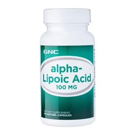GNC Alpha Lipoic Acid Алфа Липоева Киселина 100 мг за добро общо здраве 60 капсули