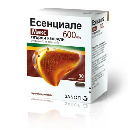 Sanofi Есенциале Макс Капсули При чернодробни заболявания възстановителен ефект 600мг x30