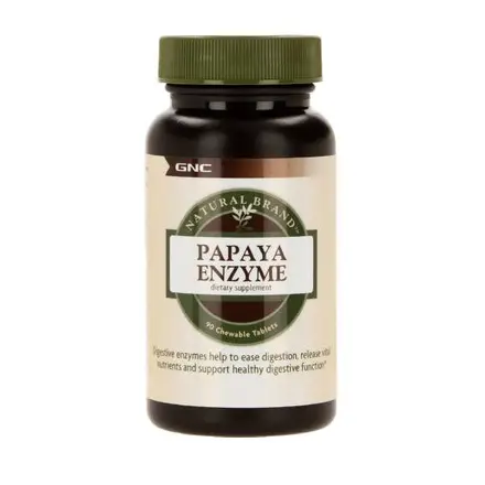 GNC Papaya Enzyme Ензими Папая 90 дъвчащи таблетки