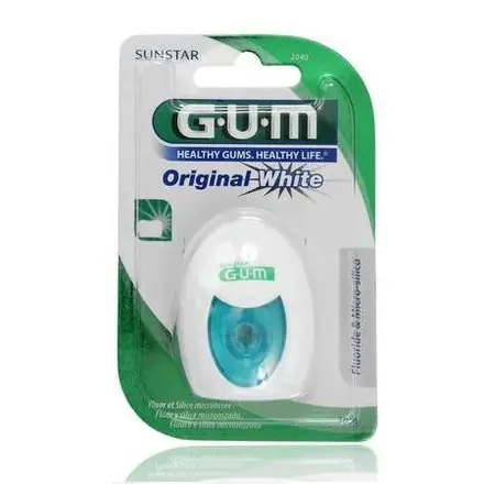 GUM Original White Ежедневен Избелващ конец за зъби за здрави венци 30м