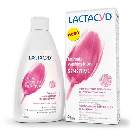 Lactacyd Интимен възстановяващ почистващ лосион за чувствителна кожа 200мл