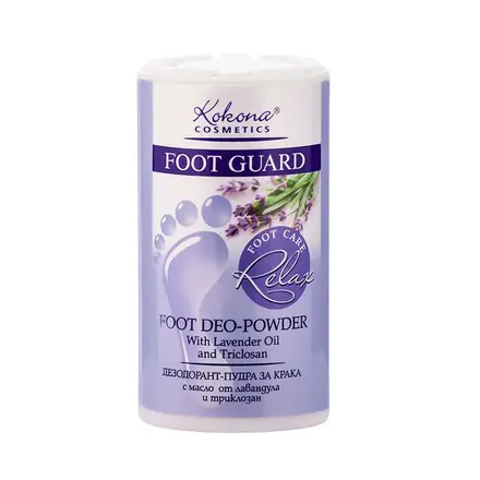 Kokona Foot Guard Relax Хидратираща пудра за крака при изпотяване 50гр