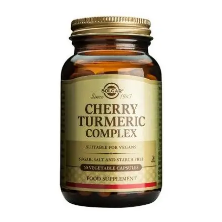 Solgar Cherry Turmeric Комплекс с череша и куркума за здрава жлъчка 60 капсули