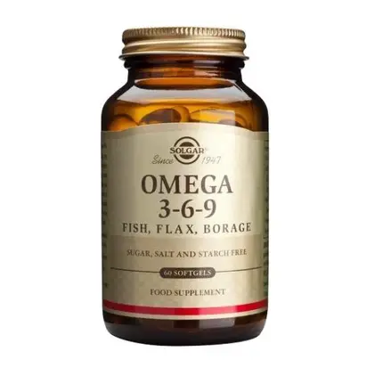 Solgar Omega 3-6-9 Омега 3-6-9 за висок имунитет и здраво тяло 60 капсули